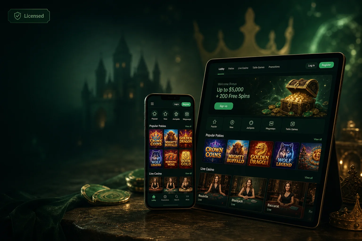 King Billy Casino — gaming lobby